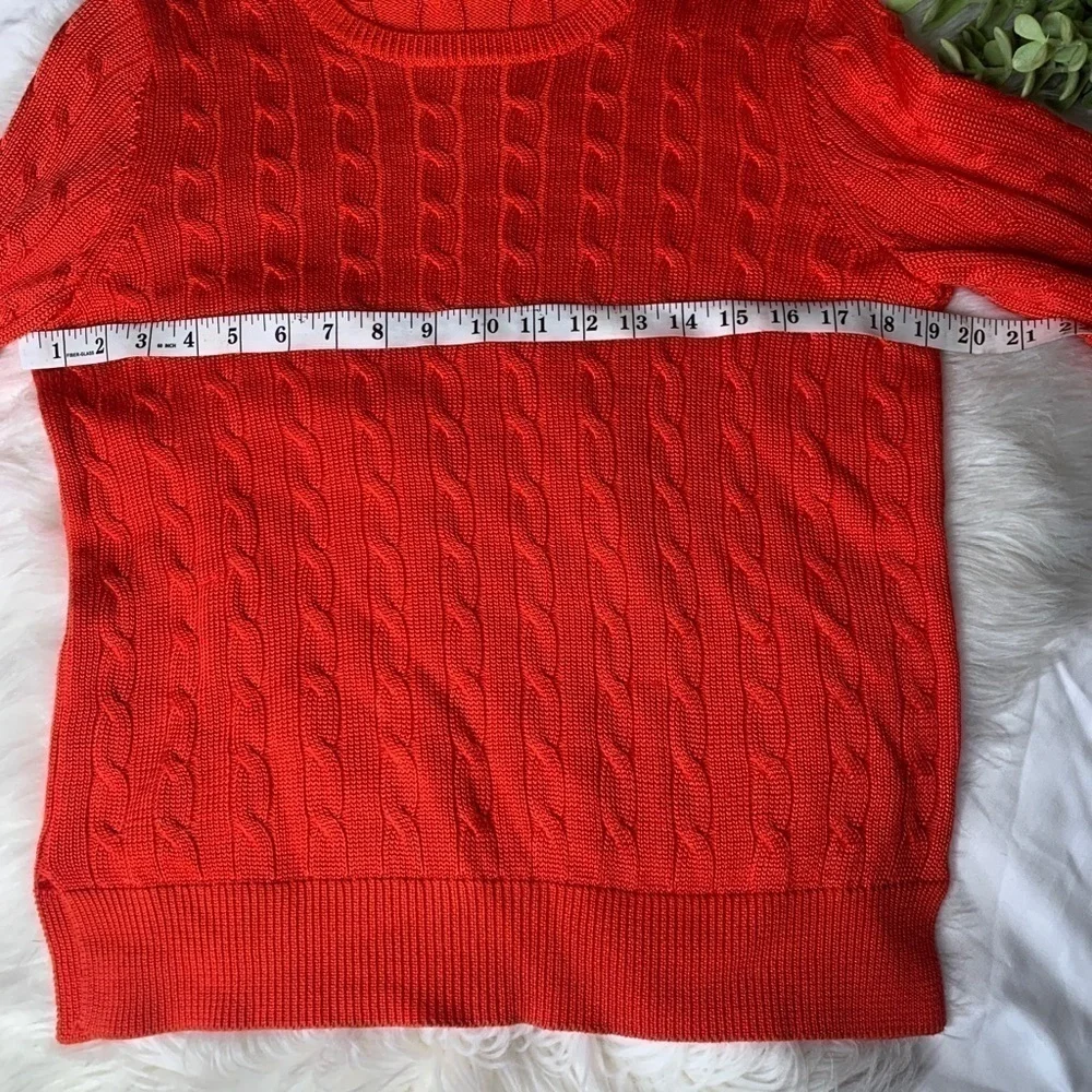 Lauren Ralph Lauren RedLs Sweater Shoulder Buttons